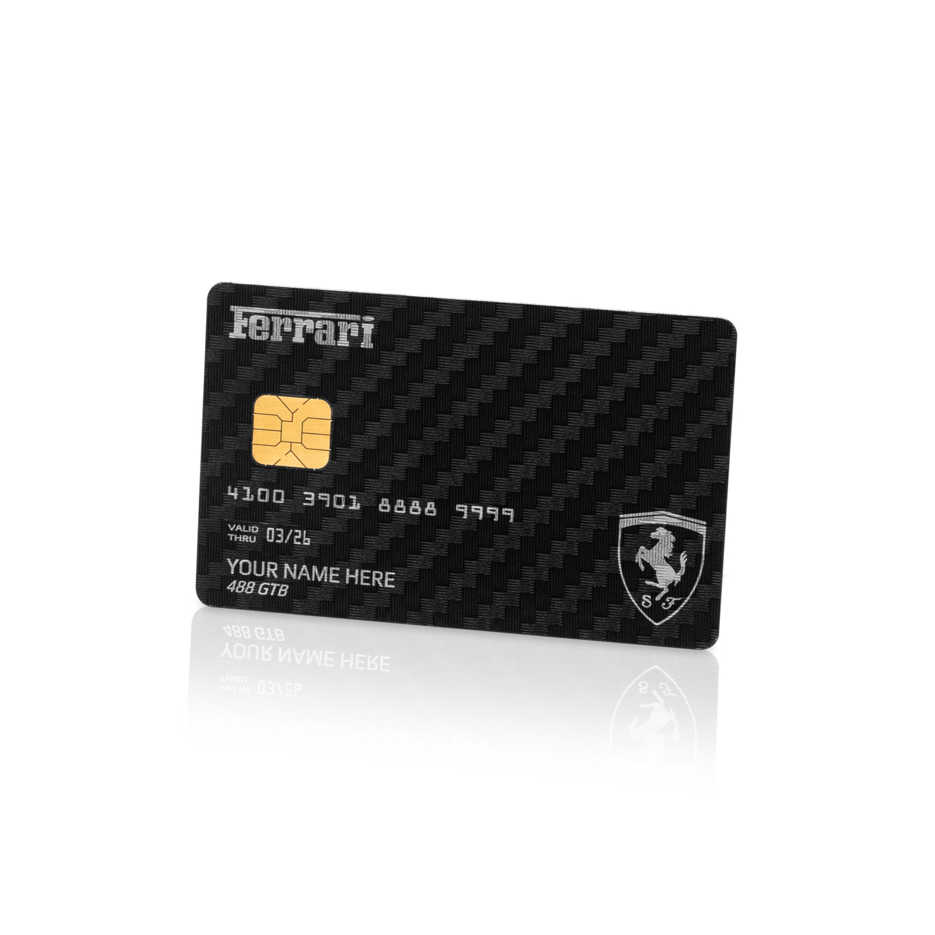 Ferrari (Carbon Fiber) Lion Card