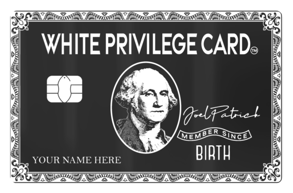 The White Privilege Card Lion Card
