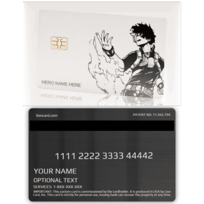 Hero-themed custom trading card with a dynamic illustration of a hero character. Unique, personalized Lion Card featuring your name and optional text, ideal for collectors or gaming enthusiasts.