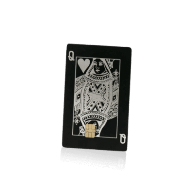 Queen of Hearts Lion Card