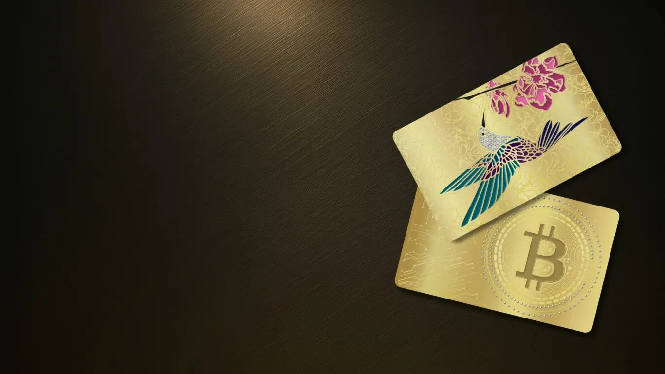 Luxurious lion card with intricate holographic design, symbolizing strength and prestige in digital currency, ideal for crypto enthusiasts.