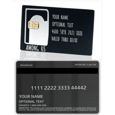 1. Modern Lion Card with customizable features, perfect for secure identification, digital payments, and loyalty programs.